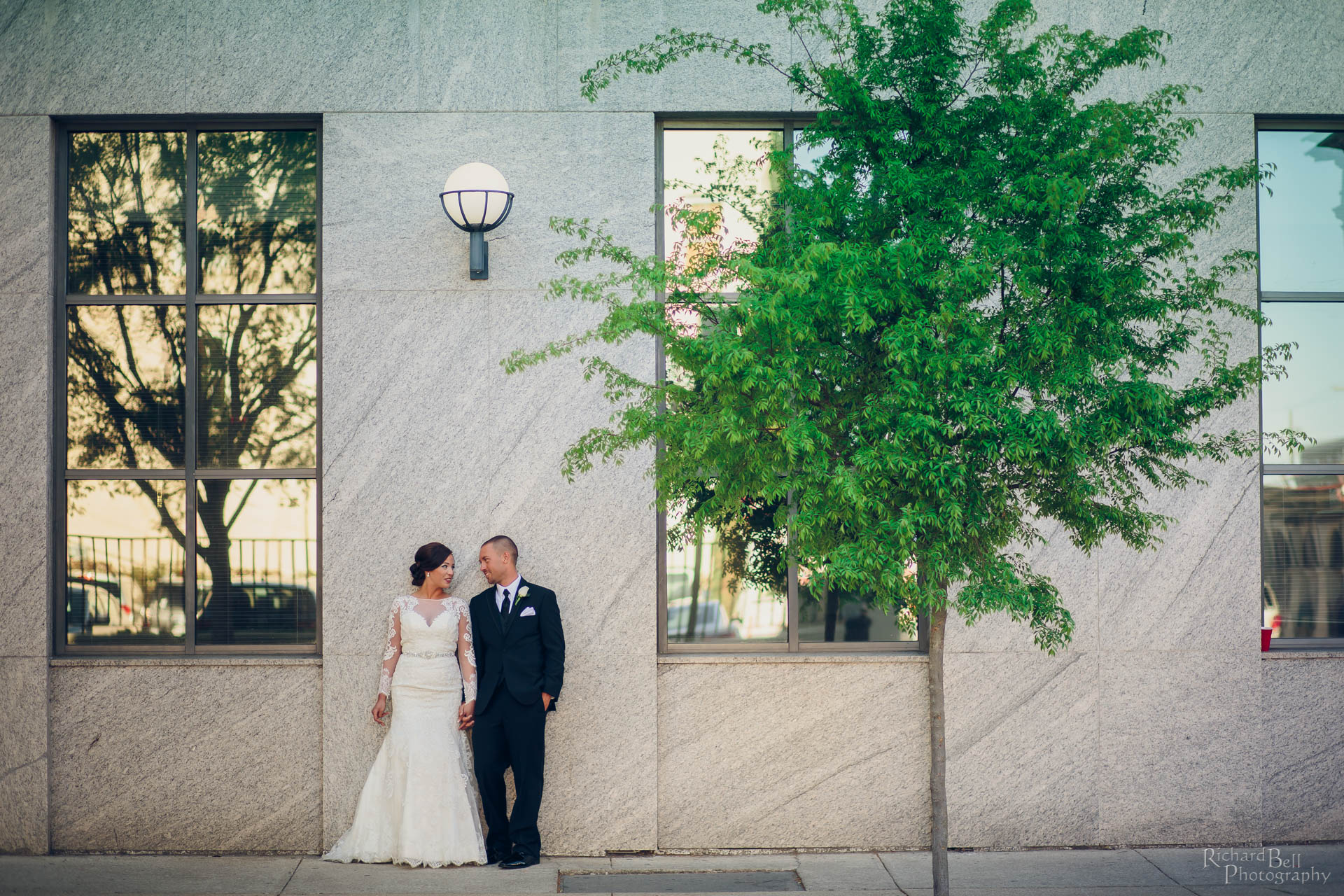 Bride and Groom Downtown